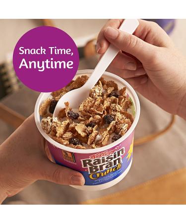 Kellogg's Raisin Bran Crunch Breakfast Cereal Cups 33.6oz - Pack of 12 Cups | Fiber Cereal with Real Fruit - Buy Online on GoSupps.com