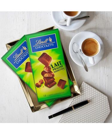 Lindt - Milk Chocolate Hazelnut Praline Squares CHOCOLETTI - Milk Chocolate 100g - Buy Online on GoSupps.com