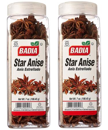 Badia Star Anise. 7 oz . Large container. Pack of 2 7 Ounce (Pack of 2)