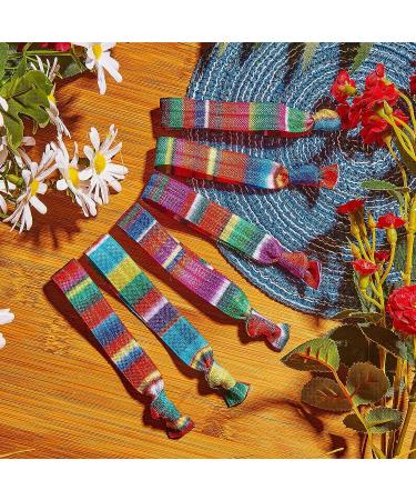 24 Pcs Mexican Hair Ties - Fiesta Ribbon Headbands for Women & Girls - Cinco De Mayo Accessories - Buy Online on GoSupps.com