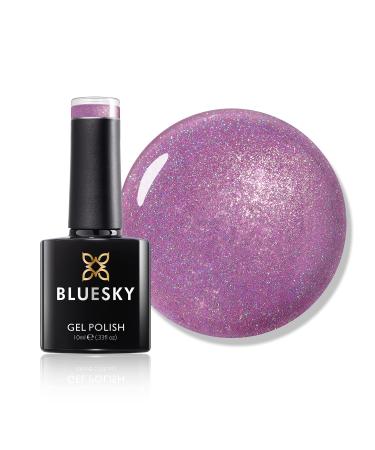 Bluesky Gel Nail Polish Beauty Sleep CH13 Pink Glitter Long Lasting Chip Resistant 10ml (Cured under UV LED Lamp)