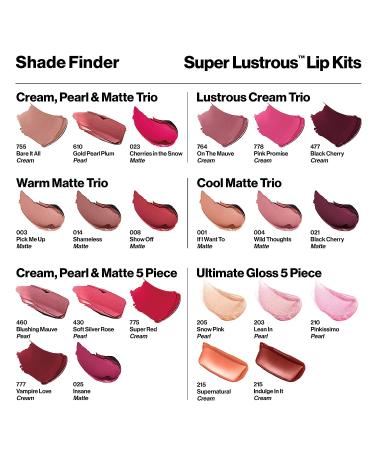 Revlon Super Lustrous Lipstick Set - Pink Plum & Berry 3 Piece Gift Set - Buy Online on GoSupps.com