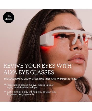 Vanity Planet Alya Red LED Eye Glasses Pink Frame - Wearable Beauty Tech with Auto Shut Off for Eye Treatment - Grey - Buy Online on GoSupps.com