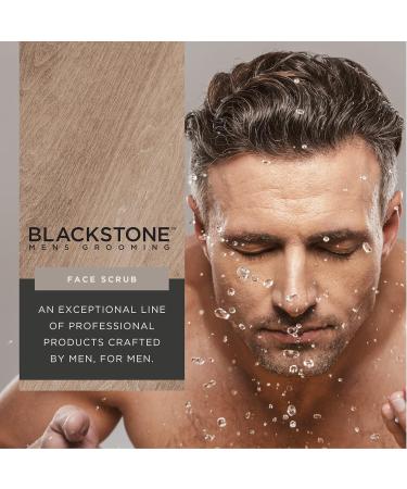 Blackstone Men's Grooming 2-in-1 Facial Scrub & Shave Gel - Hydrating Exfoliating Paraben-Free | USA Made Sandalwood (6 oz - Buy Online on GoSupps.com