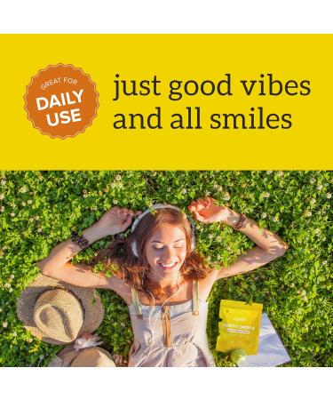 Organifi Happy Drops - Daily Superfood Happy Gummies for Adults - Mood Support Supplement for Balance Bliss Energy and Taking The Edge Off - Sweet Lemon Flavor - 60 Gummies - Buy Online on GoSupps.com
