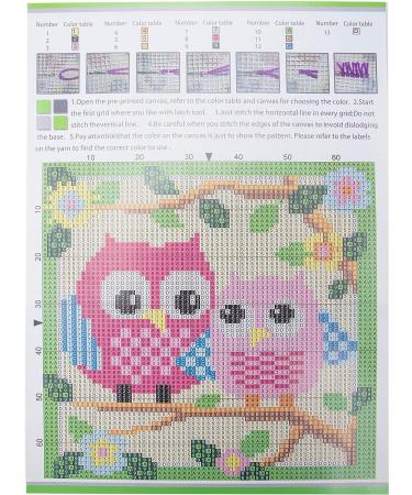 Beyond Your Thoughts Latch Hook Kit for DIY Throw Pillow Cover - 16x16 inch - Shaggy Craft Christmas Gift - Owl/Dog/Cat/Bear/Bird Design - Yellow - Buy Online on GoSupps.com