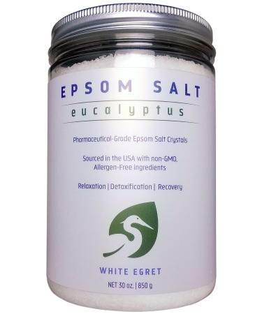 WHITE EGRET Epsom Salt  Eucalyptus  2.5 Pound