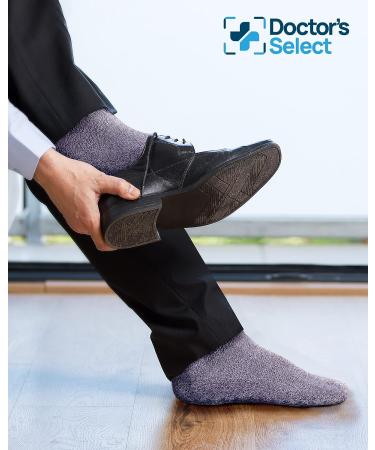 Doctor's Select Diabetic Ankle Socks with Grippers for Men and