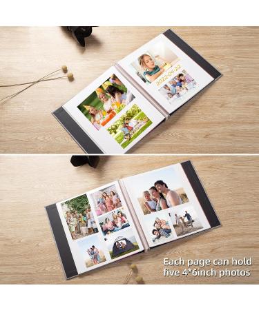 HenPisen Large Photo Album Self Adhesive Scrapbook - 40 Pages Linen Cover DIY Album, Grey - Includes Metallic Pen and Sticker Kit - Buy Online on GoSupps.com