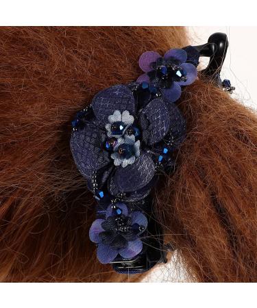 FRCOLOR 1pc Hairpins Hair Roller Clips Hairpinpal Pearl Hair Barrettes Pearl Tiara Hair Puff Clip Banana Clips Updo Ponytail Clip Banana Hair Clip Pretty Headgear Bracket Miss 1PC Blue - Buy Online on GoSupps.com