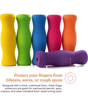 Special Supplies Long Foam Pencil Grips - Colorful Cushioned Holders for Handwriting, Drawing, Coloring - Ergonomic for Kids and Adults - Right or Left-Handed - Reusable (6 Pack) - Buy Online on GoSupps.com