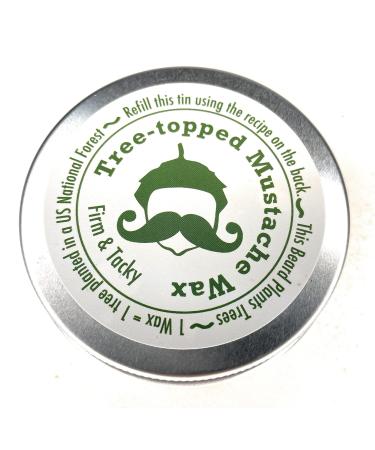 Green Beard Grmng 2oz. Tree-topped Mustache Wax Tacky Firm - from
