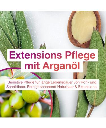 Silicone-Free Extensions Shampoo with Argan Oil 250ml for Raw Hair Real Hair Wigs & Hair Parts - Buy Online on GoSupps.com