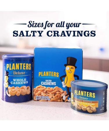 Planters Honey Roasted Whole Cashews - 8.25oz Canister | Sweet & Crunchy Snack - Buy Online on GoSupps.com