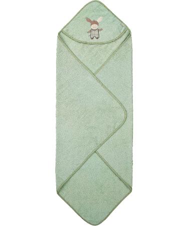 Sterntaler Hooded Bath Towel 100x100 - Emmilius Green for Kids | Soft Absorbent & Ideal for Bath Time - Buy Online on GoSupps.com
