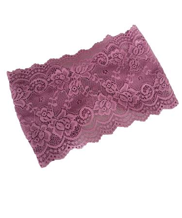 Oyabridal Lace Headbands for Women Headcovering Church Lace Headwrap for Women Lilac/Lavender