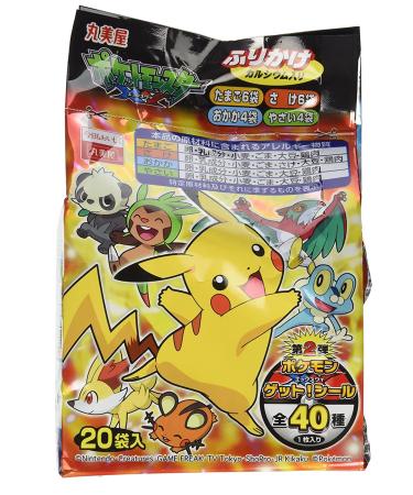 Marumiya Pokemon Furikake Rice Seasoning - 4 Flavor Variety Pack (20pcs) - Buy Online on GoSupps.com