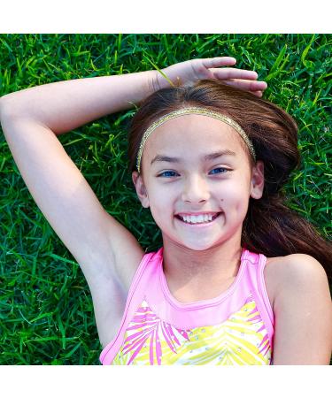 FROG SAC 6 Sparkly Glitter Elastic Headbands for Girls - Non-Slip Thin Stretch Sports Headbands for Teens - Cute Fashion Accessories for Teen Girls - Yoga and Sports Head Wraps - Buy Online on GoSupps.com