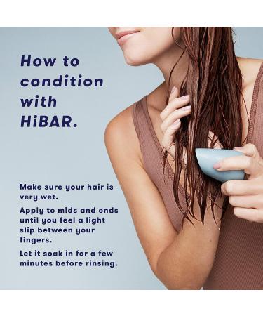 HIBAR Curl Conditioner Bar - Sulfate Free, All Natural, Color Safe | Eco Friendly, Plastic Free, Zero Waste - Travel Size - Buy Online on GoSupps.com