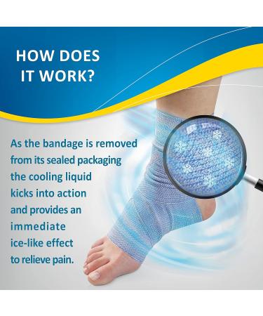 URIEL Ice & Go Cooling Bandage - Instant Cold Therapy Wrap for Pain Relief and Injuries - Buy Online on GoSupps.com