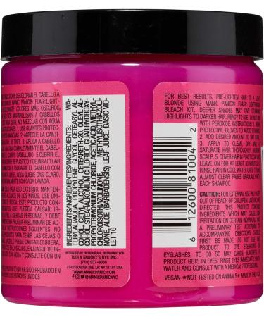 Manic Panic 8oz High Voltage Classic Cream Hair Dye (Cotton Candy Pink) - Vibrant Color Formula - Buy Online on GoSupps.com