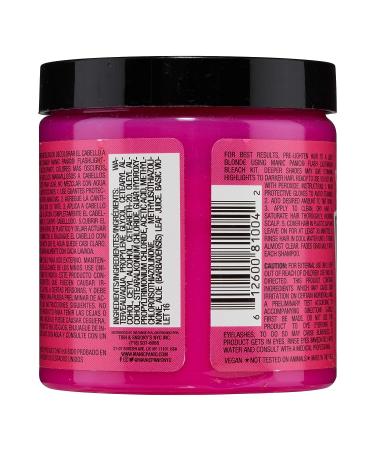 Manic Panic Cotton Candy Pink Hair Dye 8 fl oz - Vegan, PPD & Ammonia-Free Semi-Permanent Hair Color - Glows in Blacklight - Bright Cool-Toned Pink Shade - Buy Online on GoSupps.com