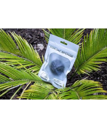 Charcoal Konjac Extra Soft Sponge for Gentle Face and Body Cleansing - Buy Online on GoSupps.com