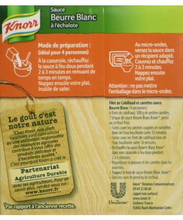 Knorr White Butter Sauce 30 cl 300 ml - Pack of 4 - Buy Online on GoSupps.com