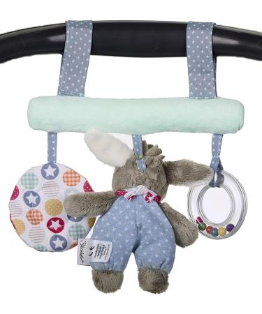 Sterntaler 6602000 Donkey Emmi Hanging Toy with Velcro Fastener - Rattles for Babies | Cute Colors Ideal from Birth | Shop Internationally - Buy Online on GoSupps.com