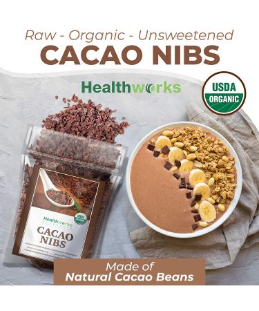 Healthworks Cacao Nibs Raw Organic (32 Ounces / 2 Pound) | Criollo Bean | Unsweetened Chocolate Substitute | Certified Organic | Keto  Vegan & Non-GMO | Antioxidant - Buy Online on GoSupps.com