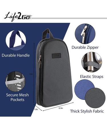 Outdoor Kitchen 10-Piece Cookware Set - Camping & RV Cooking Utensils in Compact Case - Stainless Steel Fork, Spoon, Knife & More - Grey - Buy Online on GoSupps.com