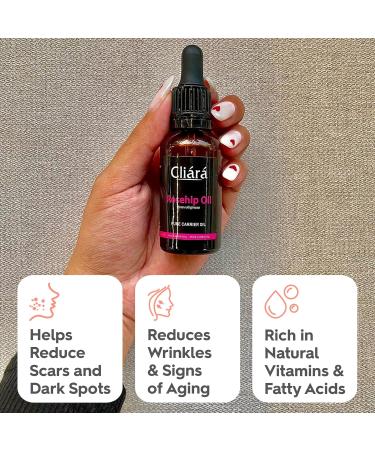 Buy Cold Pressed Rosehip Oil for Face - Natural Glow Highly Absorbent 1 Fl Oz | Best Carrier Oil for Skin Hair & Nails - Buy Online on GoSupps.com
