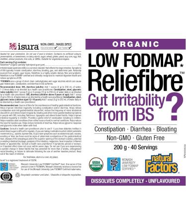 Natural Factors - Reliefibre 200 g - 40 Servings Unflavoured - Buy Online on GoSupps.com
