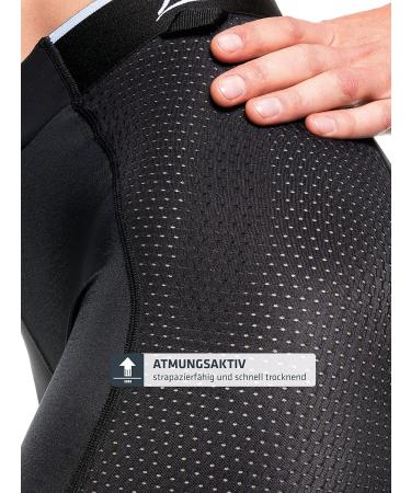 Sch ffel Women's Skin Pants 4h L - Breathable Cycling Pants with Padding 4-Way Stretch & Silver Nitrate Treatment - Optimal Performance in Black - Buy Online on GoSupps.com