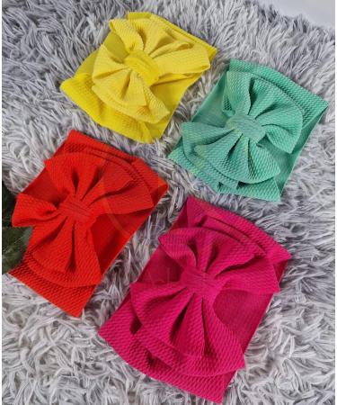 ROYAL ICON Baby Girl Headbands - Luxuriously Soft Bows for Little Princess - Fashionable Comfort for Baby Girls (Pattern 10) - Buy Online on GoSupps.com