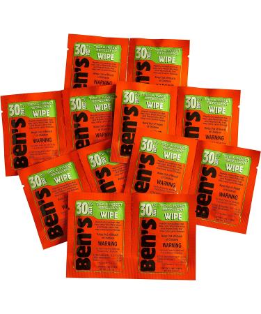 Ben's 30% DEET Insect Repellent Wipes - 12 Count, One Color - Buy Online on GoSupps.com