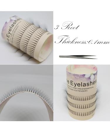 Bodermincer 0.1 C Curl False Eyelashes - Individual Lashes 120pcs 8-16mm Natural Long Cluster Extensions for Stunning Makeup - Buy Online on GoSupps.com