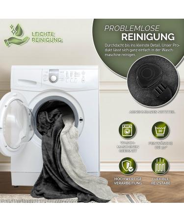 Sinnlein Electric Heating Ceiling Blanket 180x130cm | T V S d GS Checked | Automatic Switch-Off & 9 Temperature Levels | Soft Cuddly Thermal Blanket for Bed & Sofa | Digital Timer Display - Buy Online on GoSupps.com