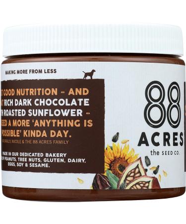88 Acres Dark Chocolate Sunflower Seed Butter - 14oz | Nut-Free, Vegan & Delicious - Buy Online on GoSupps.com