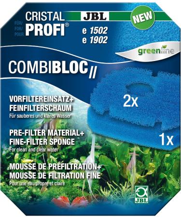 JBL COMBLOC II & Unibloc Bio Filter Foam for CristalProfi E Series - Pre-Filter & Fine Filter Inserts - 2-Pack Bundle for Aquarium Filters - Buy Online on GoSupps.com