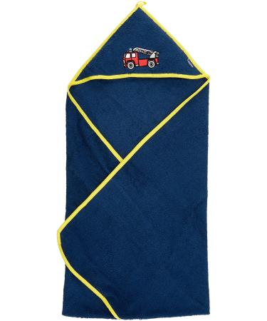 Playshoes Baby Terry Cloth Hooded Bath Towel Fire Brigade 100x100cm
