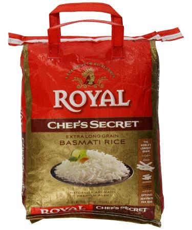 Royal Chef's Secret Extra Long Grain Basmati Rice, 10 Pound, White