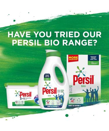Persil Bio Washing Powder 100% recyclable pack for stain removal first time 4x 1.05 kg (84 washes) (Pack of 2) - Buy Online on GoSupps.com