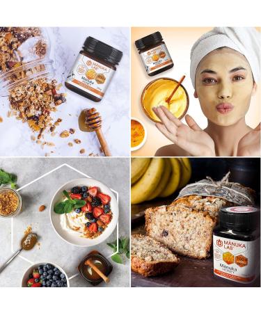 Manuka Lab Certified MGO 525+ Manuka Honey 250g - Powerful Antimicrobial for Wound Healing | Premium Quality from New Zealand - Buy Online on GoSupps.com