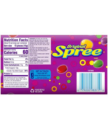 Spree Original 5 Ounce Theater Box Candy - Pack of 12 - Buy Online on GoSupps.com