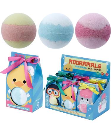 Puckator Adoramals Fruity Bath Bomb in Gift Box - Birthday Gifts for Mum or Her - Gifts for Girls - Bath Bomb for Women - Spiritual Self Care Gifts for Women - Bathbombs Bath Accessories Relaxation - Buy Online on GoSupps.com