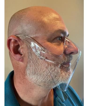 Green Piece Clarity Mask Face Shield - Large/Short Clear Polycarbonate Plastic - Buy Online on GoSupps.com