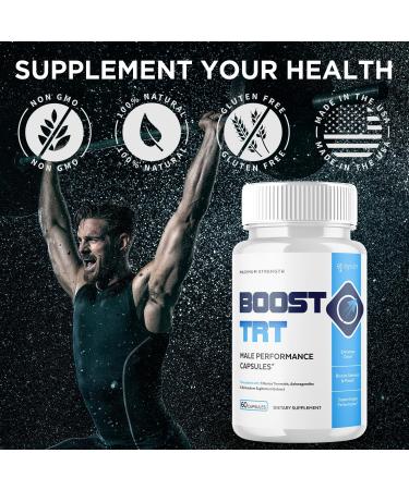(2 Pack) Boost TRT Capsules Official BoostTRT Capsules with All Natural Ingredients Advanced Health & Wellness Support Formula with Max Strength Premium Active Lifestyle Vitamins (120 Capsules) - Buy Online on GoSupps.com