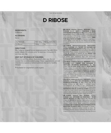 Premium D-Ribose Powder 500g - High Quality Bulk Supplement - Buy Online on GoSupps.com