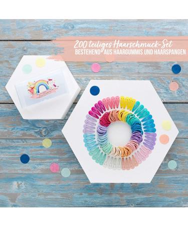 Paper Dragons 200 Hair Clips & Ties | Durable Hair Accessories for Fine & Long Hair | Children's Spectacle Storage Box | Multi-Color Options - Buy Online on GoSupps.com